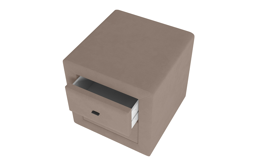 Тумба прикроватная 06.34 - 01 Гамма велюр fresh хумус